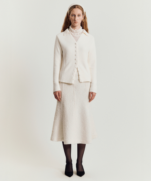 MAYVERU（メイバーユー）の「Soline tweed skirt _ Ivory（スカート・レディース・その他・SMALL/MEDIUM）」の2枚目の写真