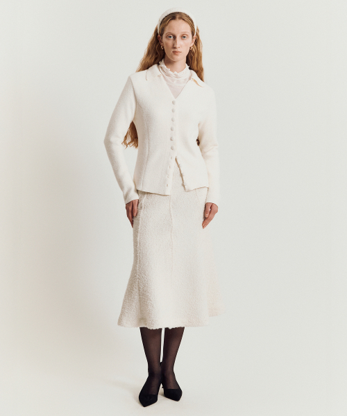 MAYVERU（メイバーユー）の「Soline tweed skirt _ Ivory（スカート・レディース・その他・SMALL/MEDIUM）」の3枚目の写真