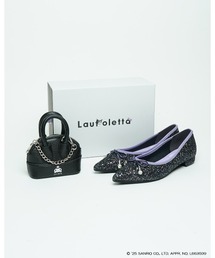 Lauf oletta（ラフオレッタ）の「【「クロミ」コラボ】パールモチーフバレエ(LH101K)（バレエシューズ）」