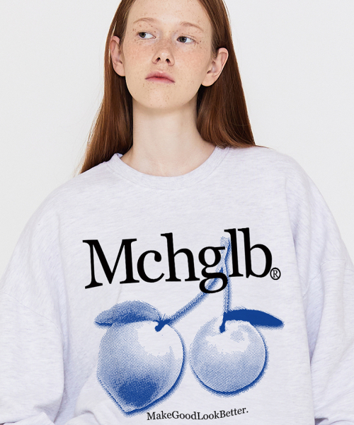MATCHGLOBE(マッチグローブ)の「トワイス ピーチ スウェットシャツ(ライトメランジ)(スウェット・レディース・その他・FREE)」の4枚目の写真