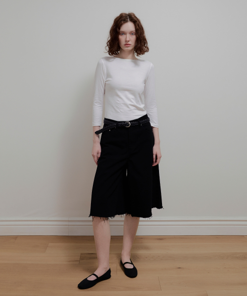 AOPT（アオプト）の「MODAL HALF SLEEVE T-SHIRT - WHITE（Tシャツ/カットソー・レディース・その他・SMALL/MEDIUM）」の5枚目の写真
