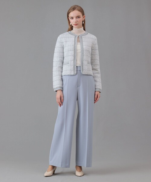 ANAYI(アナイ)の「ノットツイードエジング カーディガン(カーディガン/ボレロ・レディース・ベージュ/ライトグレー・38/36)」の18枚目の写真