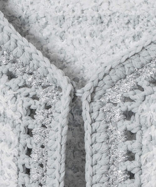 ANAYI(アナイ)の「ノットツイードエジング カーディガン(カーディガン/ボレロ・レディース・ベージュ/ライトグレー・38/36)」の9枚目の写真