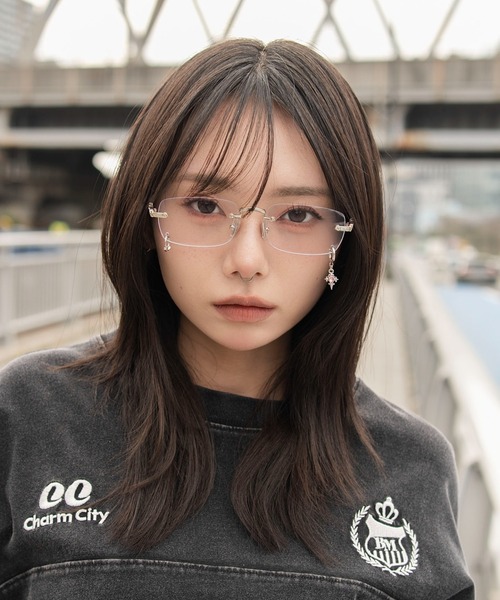 WEGO(ウィゴー)の「WEGO/レンズチャームリムレスアイウェア(メガネ・レディース・その他1/その他3/その他2/その他4・FREE)」の16枚目の写真