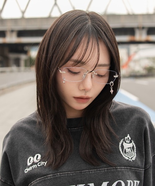 WEGO(ウィゴー)の「WEGO/レンズチャームリムレスアイウェア(メガネ・レディース・その他1/その他3/その他2/その他4・FREE)」の15枚目の写真