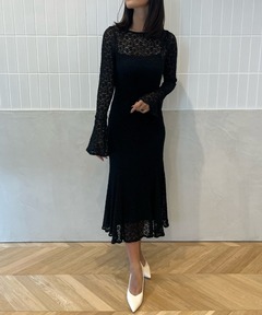 WAVE SWITCH SHEER DRESS（ドレス）｜Ameri（アメリ）のファッション