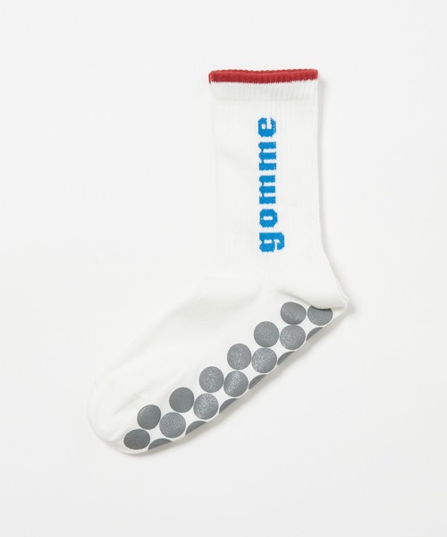 gomme（ゴム）の「gommeロゴソックス（ソックス/靴下・レディース・ホワイト/レッド/グレー/ブラック・FREE）」の6枚目の写真