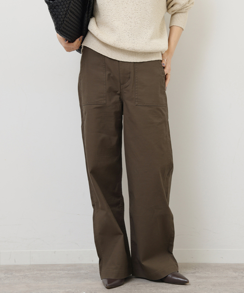 JOURNAL STANDARD relume（ジャーナルスタンダード　レリューム）の「《追加26》ワイドベイカーパンツ（カーゴパンツ・レディース・ブラウン/ネイビー/カーキ/ベージュ・36/34/38）」の19枚目の写真