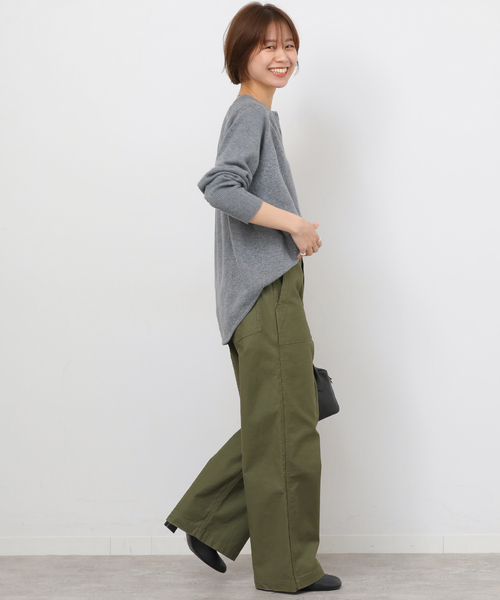 JOURNAL STANDARD relume（ジャーナルスタンダード　レリューム）の「《追加26》ワイドベイカーパンツ（カーゴパンツ・レディース・ブラウン/ネイビー/カーキ/ベージュ・36/34/38）」の5枚目の写真