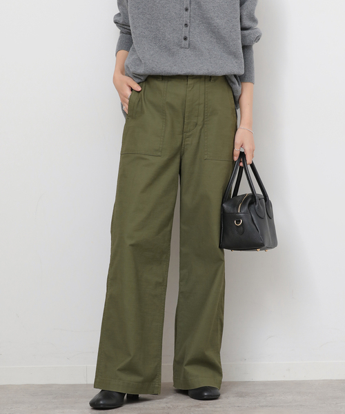 JOURNAL STANDARD relume（ジャーナルスタンダード　レリューム）の「《追加26》ワイドベイカーパンツ（カーゴパンツ・レディース・ブラウン/ネイビー/カーキ/ベージュ・36/34/38）」の7枚目の写真