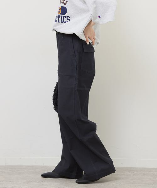 JOURNAL STANDARD relume（ジャーナルスタンダード　レリューム）の「《追加26》ワイドベイカーパンツ（カーゴパンツ・レディース・ブラウン/ネイビー/カーキ/ベージュ・36/34/38）」の12枚目の写真