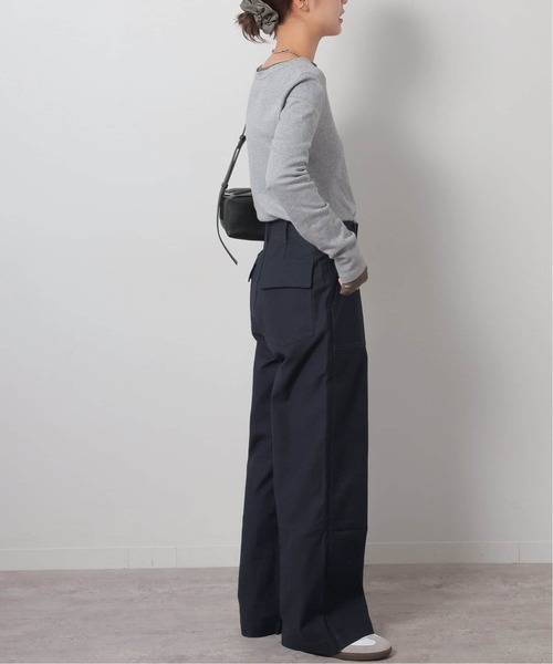 JOURNAL STANDARD relume（ジャーナルスタンダード　レリューム）の「《追加26》ワイドベイカーパンツ（カーゴパンツ・レディース・ブラウン/ネイビー/カーキ/ベージュ・36/34/38）」の15枚目の写真