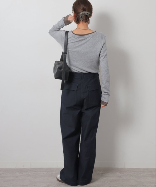 JOURNAL STANDARD relume（ジャーナルスタンダード　レリューム）の「《追加26》ワイドベイカーパンツ（カーゴパンツ・レディース・ブラウン/ネイビー/カーキ/ベージュ・36/34/38）」の16枚目の写真