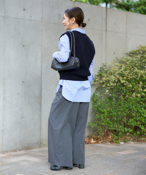 JOURNAL STANDARD（ジャーナルスタンダード）の「ダブルニット ベスト（ベスト・レディース・ベージュ/ネイビー・FREE）」の18枚目の写真