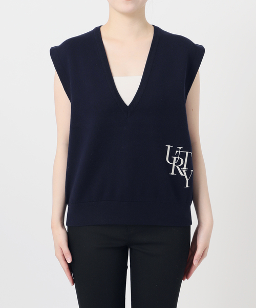 JOURNAL STANDARD（ジャーナルスタンダード）の「ダブルニット ベスト（ベスト・レディース・ベージュ/ネイビー・FREE）」の12枚目の写真