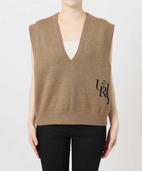 JOURNAL STANDARD（ジャーナルスタンダード）の「ダブルニット ベスト（ベスト・レディース・ベージュ/ネイビー・FREE）」の3枚目の写真