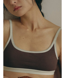 SOOPUI（スープイ）の「Square soft bamboo bra in cottage brown（ブラジャー）」
