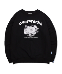 OVERWORKS（オーバーワークス）の「Mono Flower Sweatshirt Black（スウェット）」