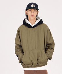 AT THE MOMENT（アットザモーメント）の「Garment-washed cotton anorak_olive（ナイロンジャケット）」