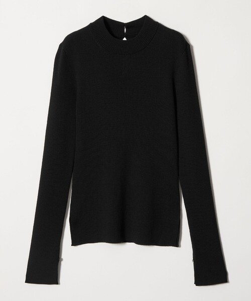 conte（コンテ）の「＜conte＞ハイゲージ ハイネック リブニット（ニット/セーター・レディース・ベージュ/ネイビー/ブラック・FREE）」の2枚目の写真