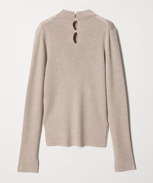 conte（コンテ）の「＜conte＞ハイゲージ ハイネック リブニット（ニット/セーター・レディース・ベージュ/ネイビー/ブラック・FREE）」の4枚目の写真