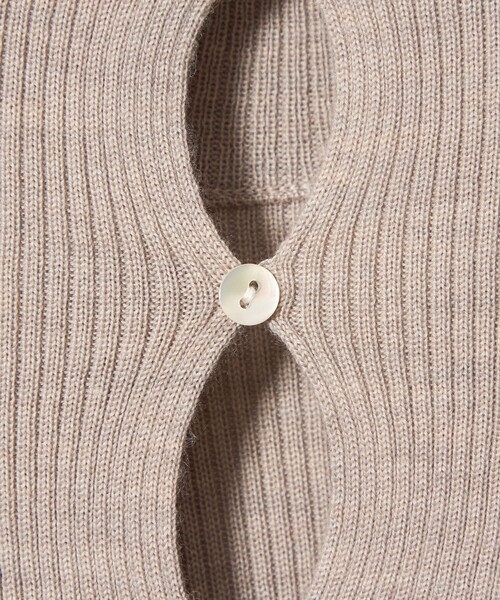 conte（コンテ）の「＜conte＞ハイゲージ ハイネック リブニット（ニット/セーター・レディース・ベージュ/ネイビー/ブラック・FREE）」の9枚目の写真