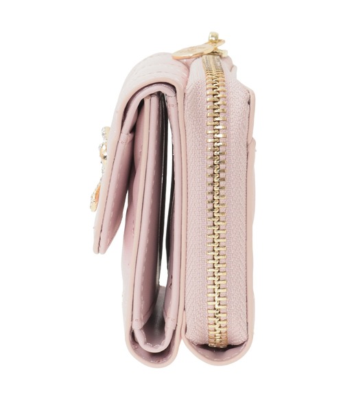 Maison de FLEUR（メゾンドフルール）の「リボンビジューウォレット（財布・レディース・ピンク/ブラック・FREE）」の6枚目の写真