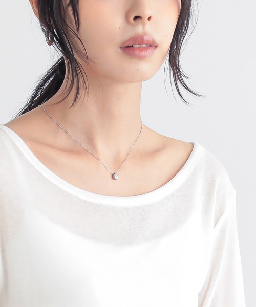 for/c(フォーシー)の「小粒ドロップネックレス【サスティナブル】(ネックレス・レディース・ゴールド/シルバー・フリー)」の6枚目の写真