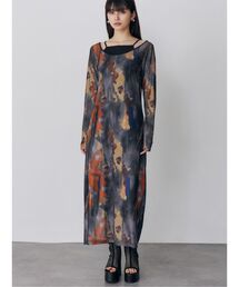 MURUA（ムルーア）の「レイヤードパターンシアーワンピース（ワンピース）」