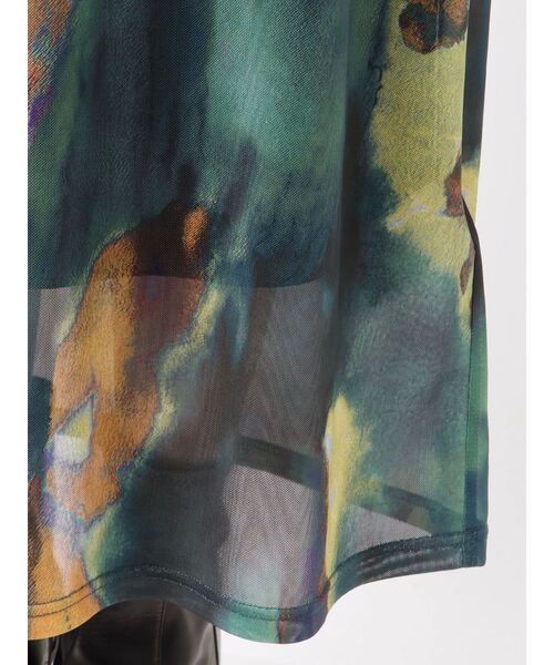 MURUA（ムルーア）の「レイヤードパターンシアーワンピース（ワンピース・レディース・グリーン/グレー・FREE）」の12枚目の写真