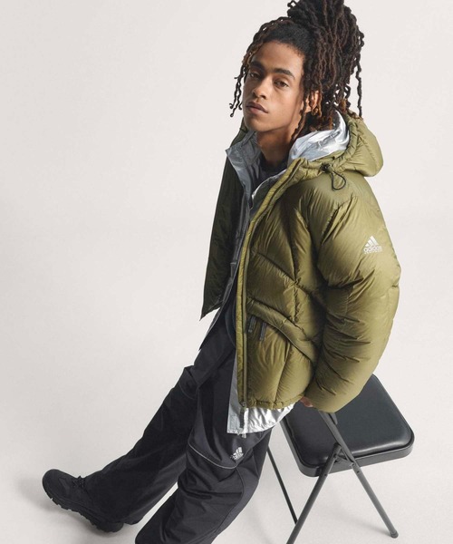 adidas（アディダス）の「アディダスEQT Pertexジャケット / アディダスオリジナルス adidas Originals（ダウンジャケット/コート・メンズ・イエロー/カーキ/ブラック・X-LARGE/LARGE/X-SMALL/SMALL/MEDIUM/XX-LARGE）」の3枚目の写真