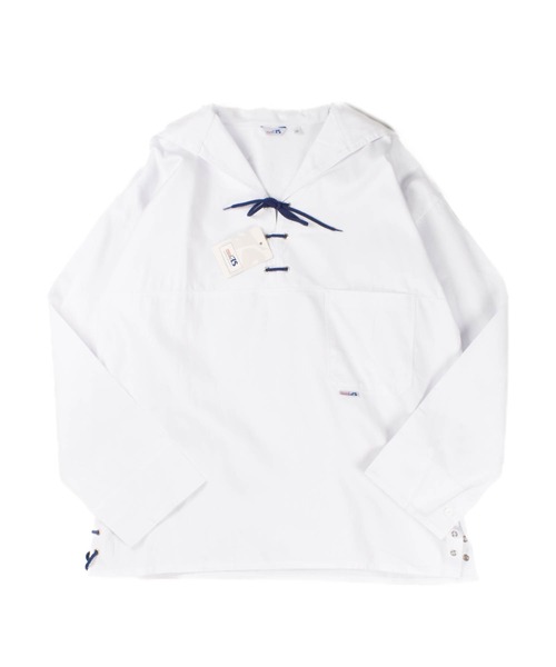 INNOCENT(イノセント)の「【T14】【modAS/モダス】Unisex Slip-on Nautical Blouson with Drawstring Lacing(Tシャツ/カットソー・メンズ・ホワイト/レッド/ネイビー・LARGE/X-LARGE/MEDIUM/SMALL)」の1枚目の写真