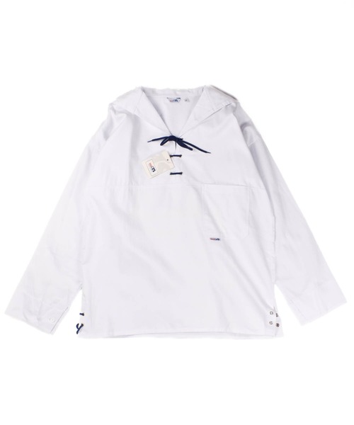 INNOCENT(イノセント)の「【T14】【modAS/モダス】Unisex Slip-on Nautical Blouson with Drawstring Lacing(Tシャツ/カットソー・メンズ・ホワイト/レッド/ネイビー・LARGE/X-LARGE/MEDIUM/SMALL)」の4枚目の写真