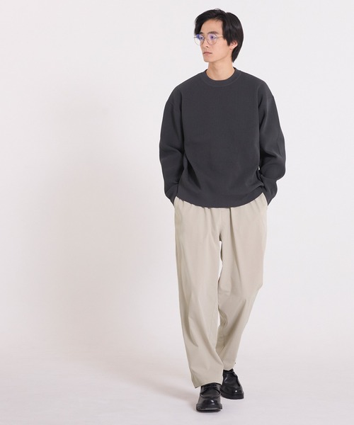 coca(coca)(コカ)の「ワイドテーパードイージーパンツ(その他パンツ・メンズ・ブラック/グレイッシュベージュ・L/M/XL)」の3枚目の写真