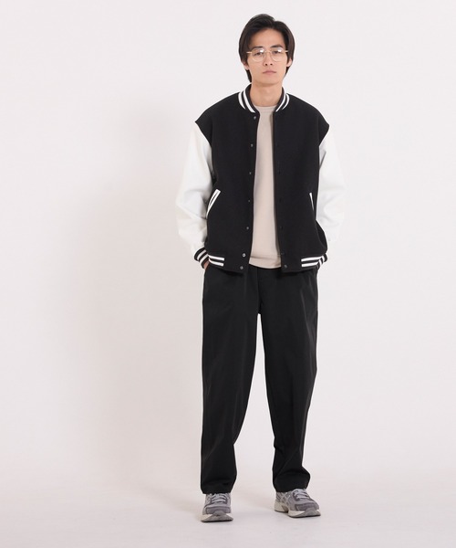 coca(coca)(コカ)の「ワイドテーパードイージーパンツ(その他パンツ・メンズ・ブラック/グレイッシュベージュ・L/M/XL)」の12枚目の写真