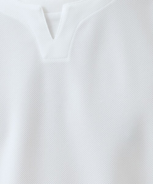 THE SHOP TK (ザ ショップ ティーケー )の「【1枚で手抜きに見えない】キーネック フェイクレイヤード長袖Tシャツ(Tシャツ/カットソー・メンズ・ネイビー/オフホワイト/ライトベージュ/ブラック・04/03/02)」の11枚目の写真