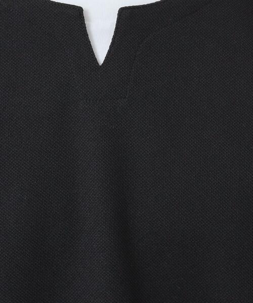 THE SHOP TK (ザ ショップ ティーケー )の「【1枚で手抜きに見えない】キーネック フェイクレイヤード長袖Tシャツ(Tシャツ/カットソー・メンズ・ネイビー/オフホワイト/ライトベージュ/ブラック・04/03/02)」の15枚目の写真