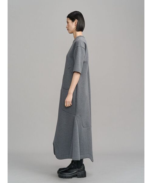 UN3D.(アンスリード)の「ROUND POCKET SWEAT OP / ラウンドポケットスウェットワンピース(ワンピース・レディース・グレー/ブラック・36/38)」の15枚目の写真
