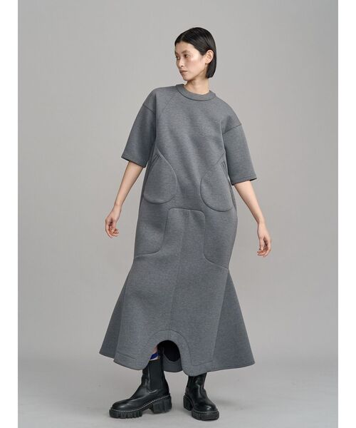 UN3D.(アンスリード)の「ROUND POCKET SWEAT OP / ラウンドポケットスウェットワンピース(ワンピース・レディース・グレー/ブラック・36/38)」の17枚目の写真