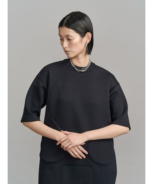 UN3D.(アンスリード)の「ROUND POCKET SWEAT OP / ラウンドポケットスウェットワンピース(ワンピース・レディース・グレー/ブラック・36/38)」の13枚目の写真