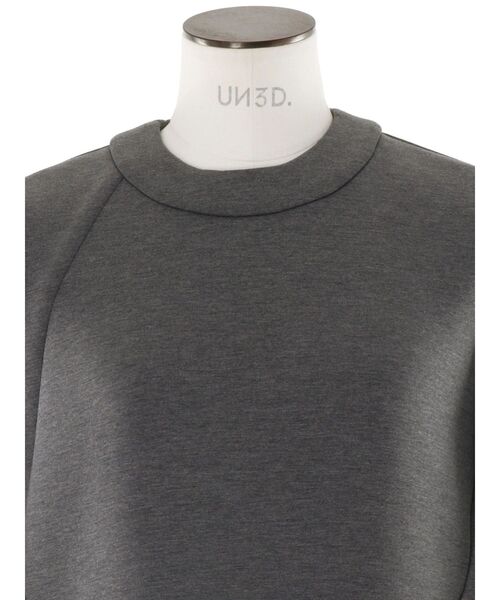 UN3D.(アンスリード)の「ROUND POCKET SWEAT OP / ラウンドポケットスウェットワンピース(ワンピース・レディース・グレー/ブラック・36/38)」の8枚目の写真