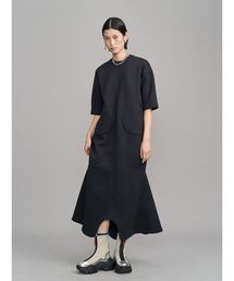 ROUND PARTS SHEER LONG SH / ラウンドパーツシアーロングシャツ