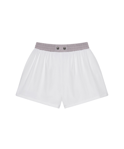 BLACKPURPLE(ブラックパープル)の「フェイズサギングショーツ Phase Sagging Shorts_White(その他パンツ・レディース・ホワイト・FREE)」の8枚目の写真