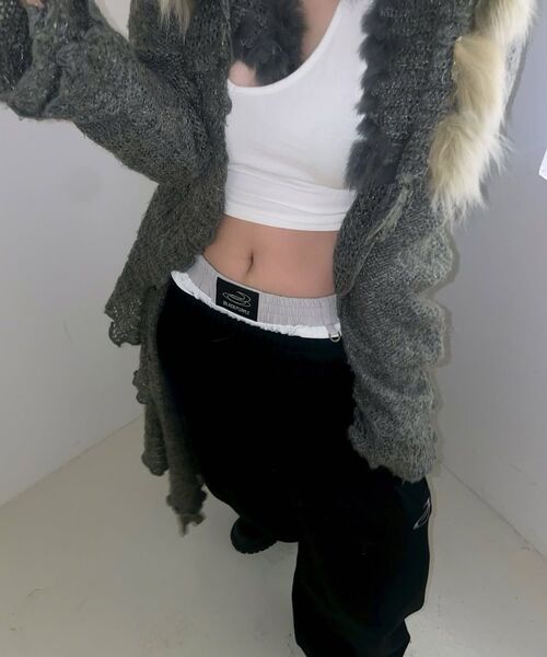BLACKPURPLE(ブラックパープル)の「フェイズサギングショーツ Phase Sagging Shorts_White(その他パンツ・レディース・ホワイト・FREE)」の15枚目の写真