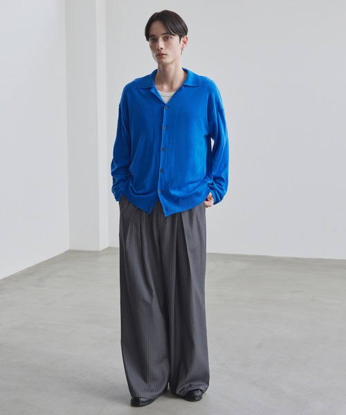 LUENNA(ルエナ)の「【LUENNA】Cross-Tuck Slacks / クロスタックスラックス(スラックス・メンズ・グレー系/ブラック系・L/M/S)」の7枚目の写真
