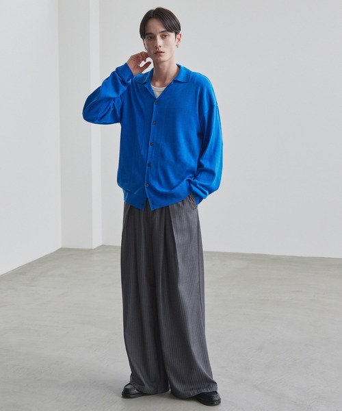 LUENNA(ルエナ)の「【LUENNA】Cross-Tuck Slacks / クロスタックスラックス(スラックス・メンズ・グレー系/ブラック系・L/M/S)」の8枚目の写真