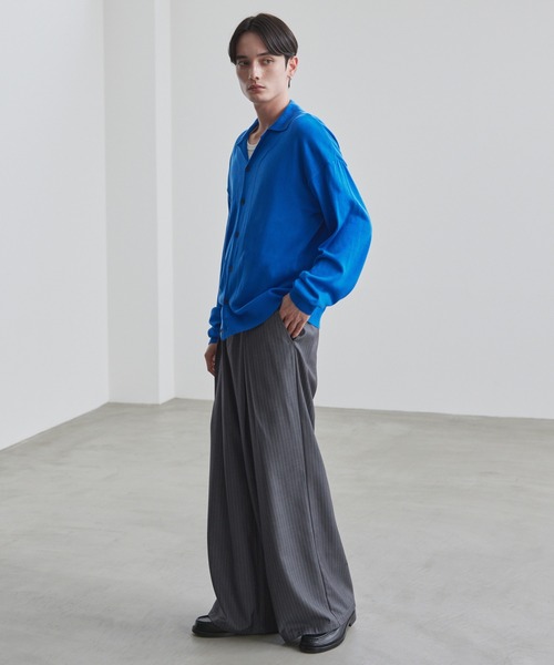 LUENNA(ルエナ)の「【LUENNA】Cross-Tuck Slacks / クロスタックスラックス(スラックス・メンズ・グレー系/ブラック系・L/M/S)」の9枚目の写真