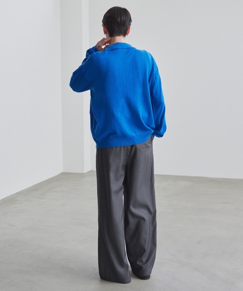 LUENNA(ルエナ)の「【LUENNA】Cross-Tuck Slacks / クロスタックスラックス(スラックス・メンズ・グレー系/ブラック系・L/M/S)」の10枚目の写真