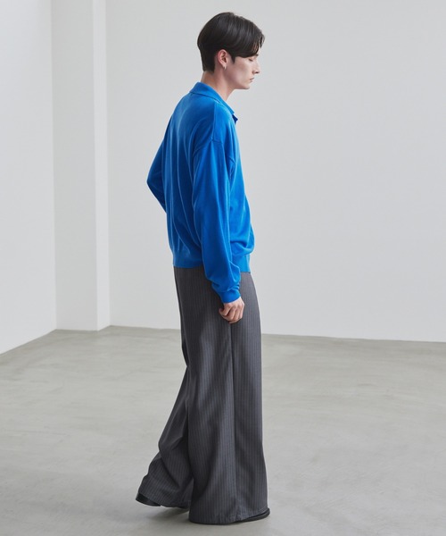 LUENNA(ルエナ)の「【LUENNA】Cross-Tuck Slacks / クロスタックスラックス(スラックス・メンズ・グレー系/ブラック系・L/M/S)」の11枚目の写真