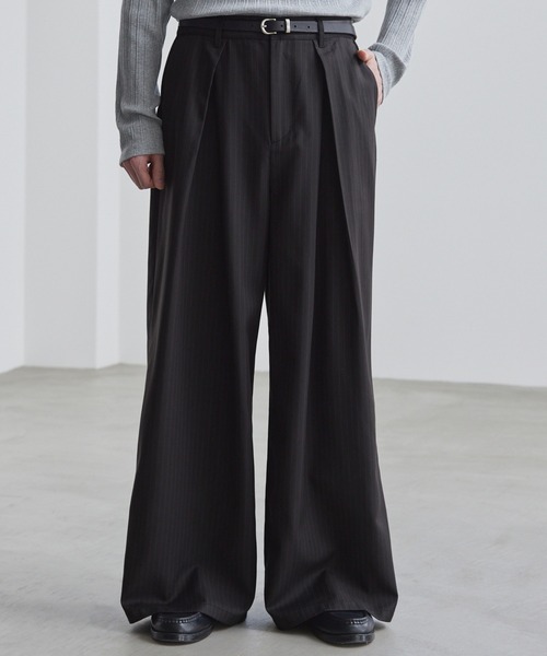 LUENNA(ルエナ)の「【LUENNA】Cross-Tuck Slacks / クロスタックスラックス(スラックス・メンズ・グレー系/ブラック系・L/M/S)」の13枚目の写真